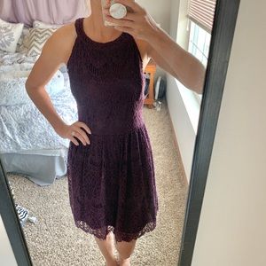 Plum Lace Dress